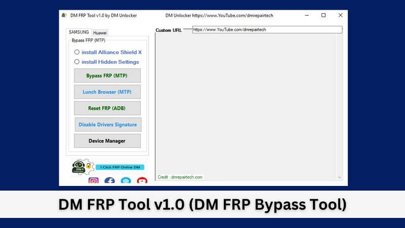 DM FRP Tool v1.0 DM FRP Bypass Tool