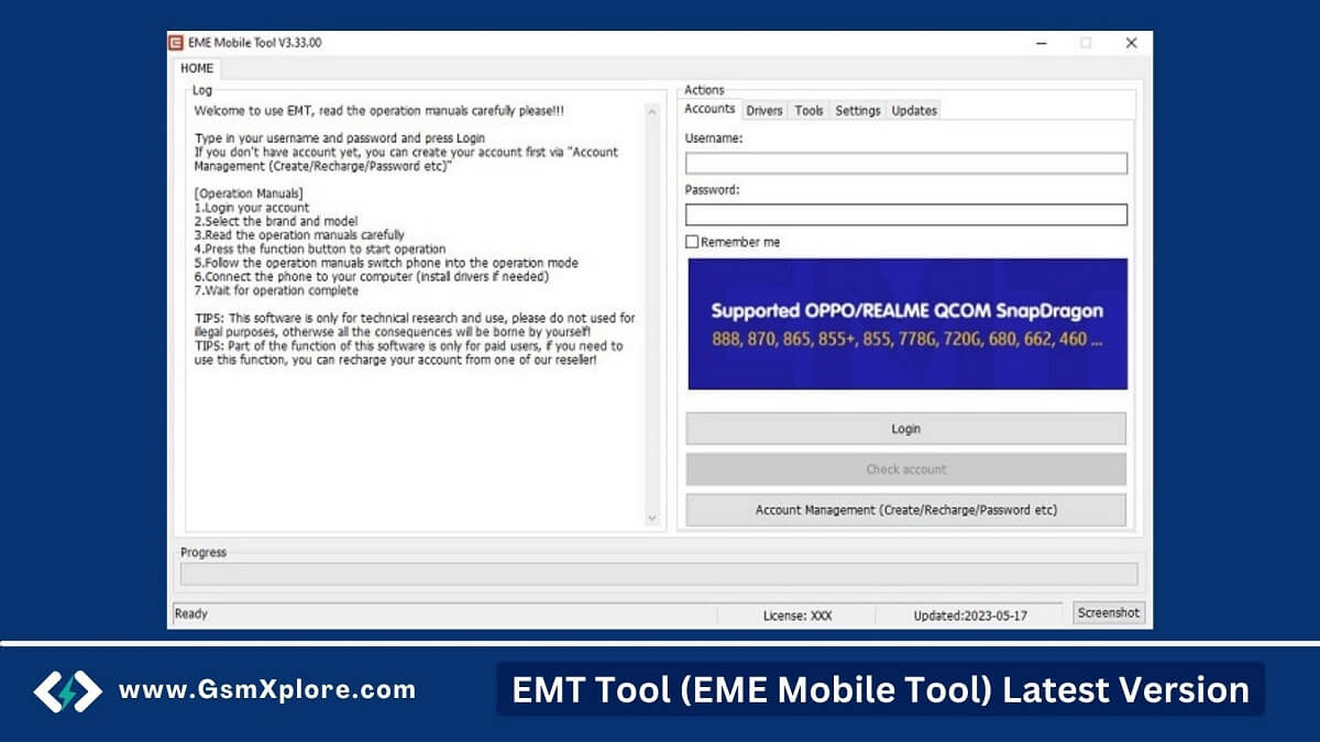 EMT Tool (EME Mobile Tool)