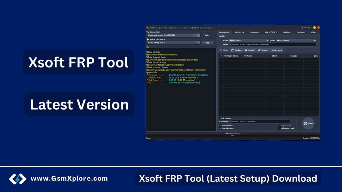 Xsoft FRP Unlock Tool latest